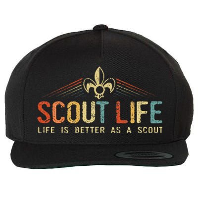 Scout Life And Life Is Better As A Scout Wool Snapback Cap