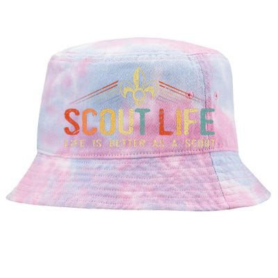 Scout Life And Life Is Better As A Scout Tie-Dyed Bucket Hat