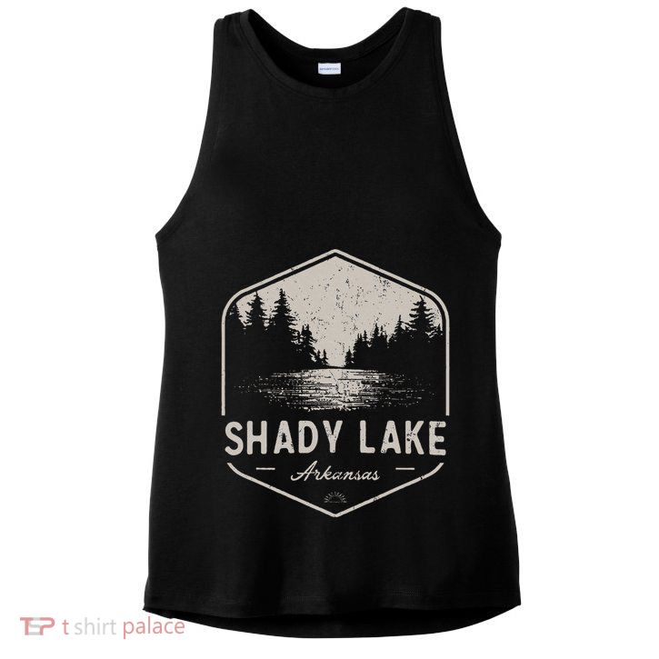 Shady Lake Arkansas Outdoors Ladies PosiCharge Tri-Blend Wicking Tank