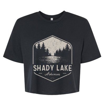 Shady Lake Arkansas Outdoors Bella+Canvas Jersey Crop Tee