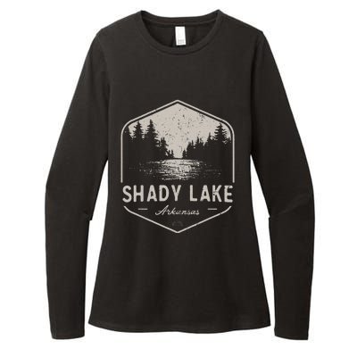 Shady Lake Arkansas Outdoors Womens CVC Long Sleeve Shirt