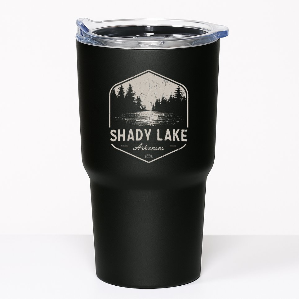 Shady Lake Arkansas Outdoors Tumbler