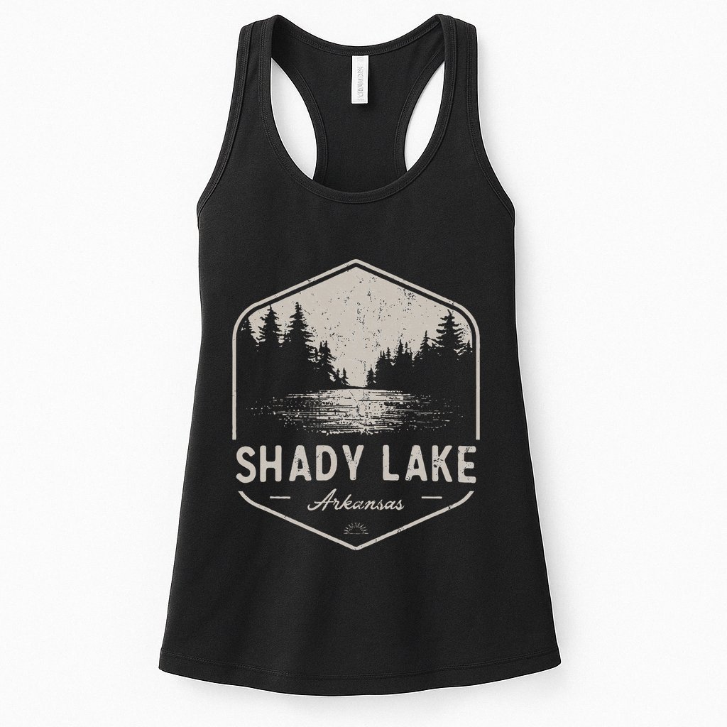 Shady Lake Arkansas Outdoors Womens Tank Top