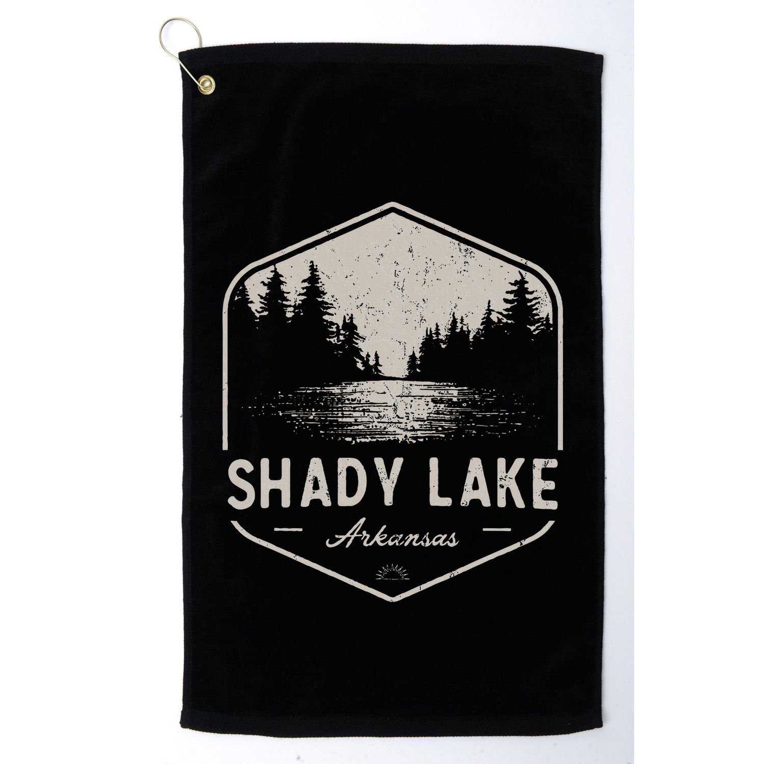 Shady Lake Arkansas Outdoors Golf Towel