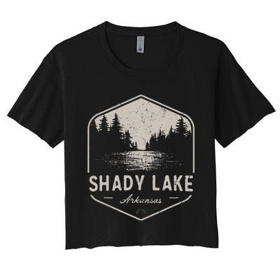 Shady Lake Arkansas Outdoors Women's Crop Top Tee