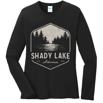 Shady Lake Arkansas Outdoors Ladies Long Sleeve Shirt