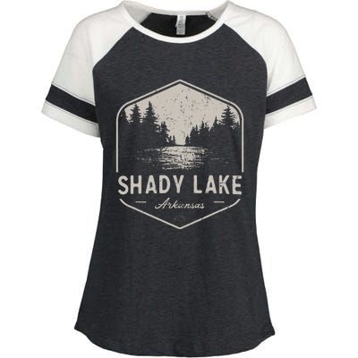 Shady Lake Arkansas Outdoors Enza Ladies Jersey Colorblock Tee