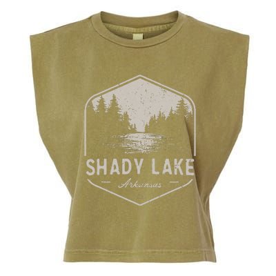 Shady Lake Arkansas Outdoors Garment-Dyed Women's Muscle Tee