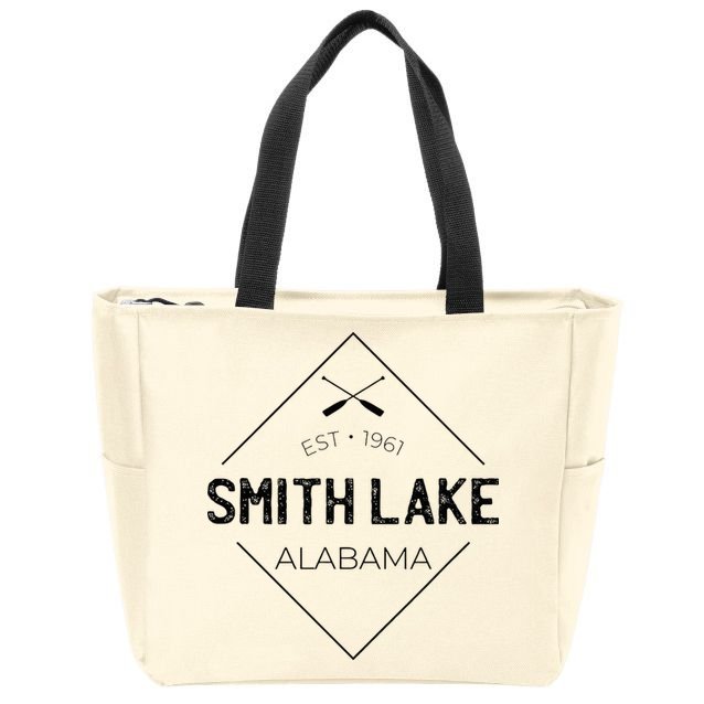 Smith Lake Alabama Zip Tote Bag