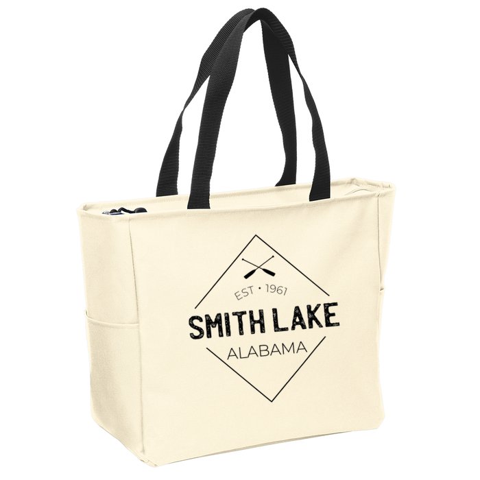 Smith Lake Alabama Zip Tote Bag
