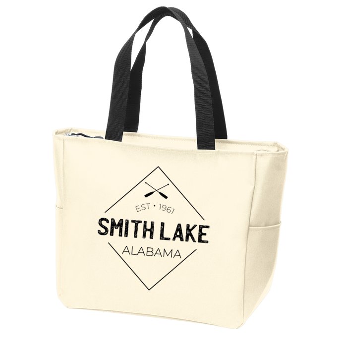 Smith Lake Alabama Zip Tote Bag