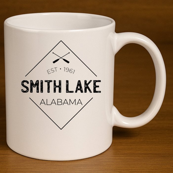 Smith Lake Alabama 11oz C Handle Ceramic Mug
