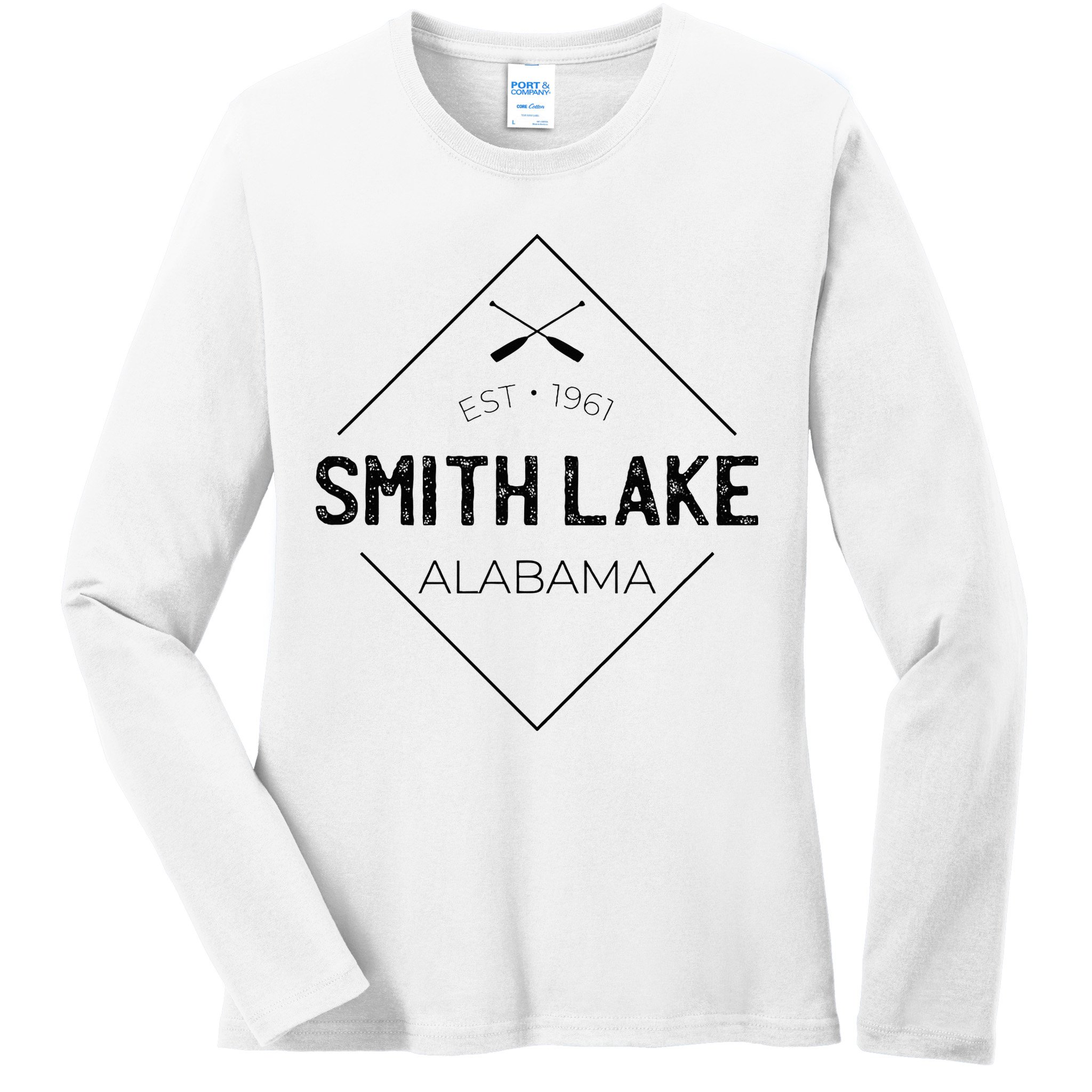 Smith Lake Alabama Ladies Long Sleeve Shirt