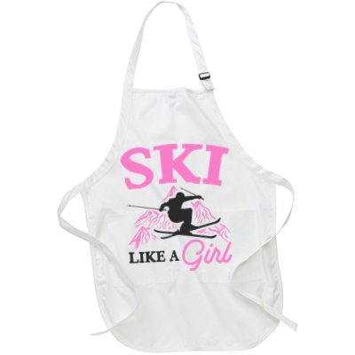 Ski Like A Girl Gift For Skiers Skiing Lover Apron