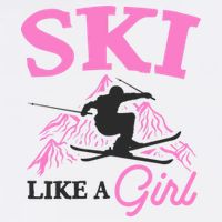 Ski Like A Girl Gift For Skiers Skiing Lover Bucket Hat