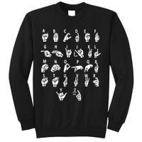 Sign Language Alphabet For ASL Interpreter Deaf Teacher Stud Sweatshirt