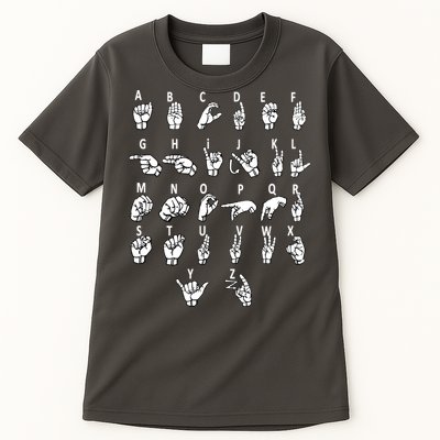 Sign Language Alphabet For ASL Interpreter Deaf Teacher Stud Tall T-Shirt