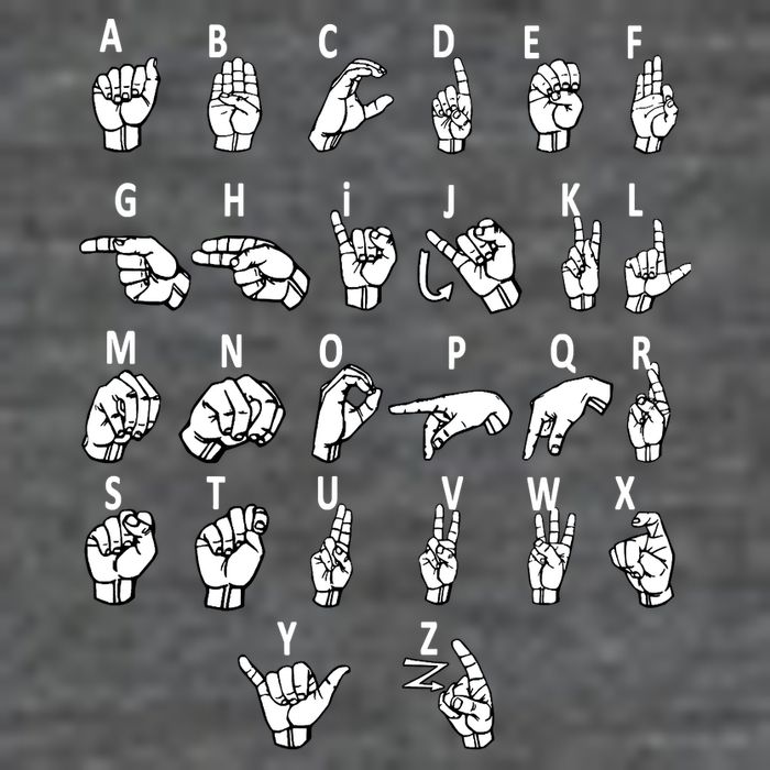 Sign Language Alphabet For ASL Interpreter Deaf Teacher Stud Flat Bill Trucker Hat