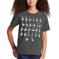 Sign Language Alphabet For ASL Interpreter Deaf Teacher Stud Kids T-Shirt
