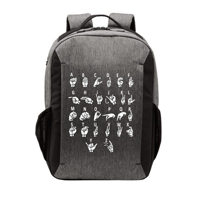 Sign Language Alphabet For ASL Interpreter Deaf Teacher Stud Vector Backpack