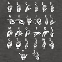 Sign Language Alphabet For ASL Interpreter Deaf Teacher Stud Vector Backpack