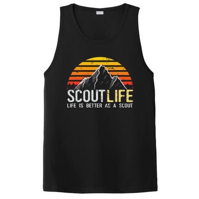 Scout Life and Life Is Better As A Scout PosiCharge Competitor Tank