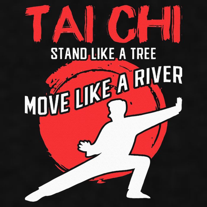 Stand Like a Tree Move Like a River Tai Chi Ladies PosiCharge Tri-Blend Wicking Tank