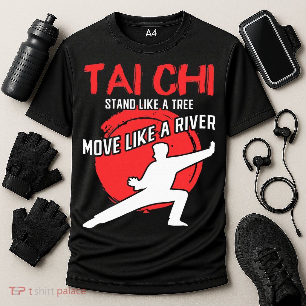 Stand Like a Tree Move Like a River Tai Chi Performance Shirt