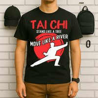 Stand Like a Tree Move Like a River Tai Chi T-Shirt