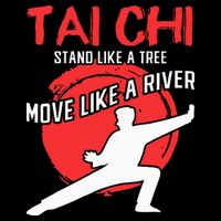 Stand Like a Tree Move Like a River Tai Chi 7-Panel Snapback Hat