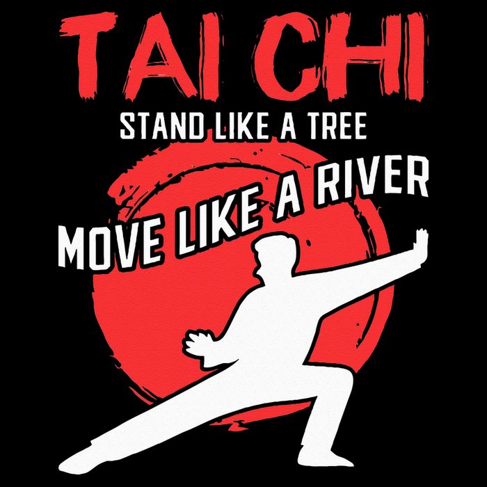 Stand Like a Tree Move Like a River Tai Chi 7-Panel Snapback Hat