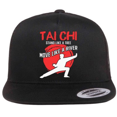 Stand Like a Tree Move Like a River Tai Chi Flatbill Hat