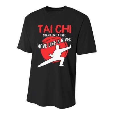 Stand Like a Tree Move Like a River Tai Chi Youth Performance Sprint T-Shirt