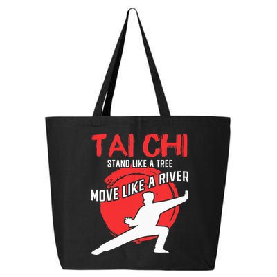 Stand Like a Tree Move Like a River Tai Chi 25L Jumbo Tote
