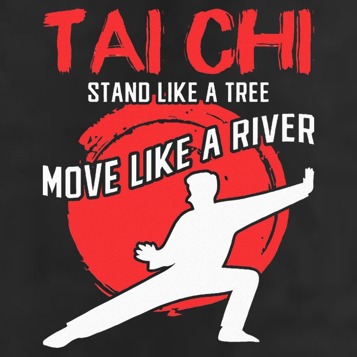 Stand Like a Tree Move Like a River Tai Chi 25L Jumbo Tote