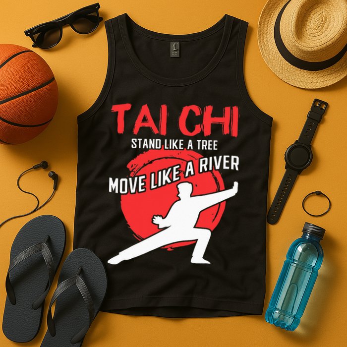 Stand Like a Tree Move Like a River Tai Chi Tank Top