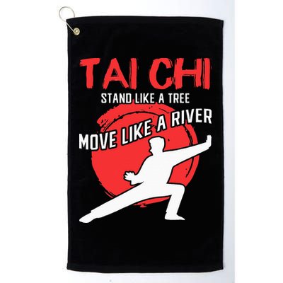 Stand Like a Tree Move Like a River Tai Chi Golf Towel