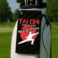 Stand Like a Tree Move Like a River Tai Chi Golf Towel
