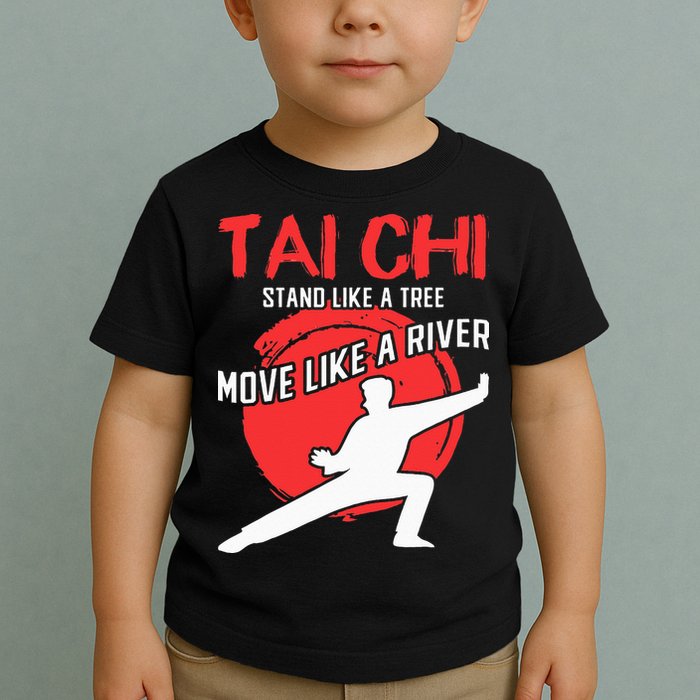 Stand Like a Tree Move Like a River Tai Chi Toddler T-Shirt