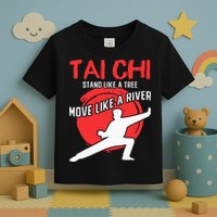 Stand Like a Tree Move Like a River Tai Chi Toddler T-Shirt