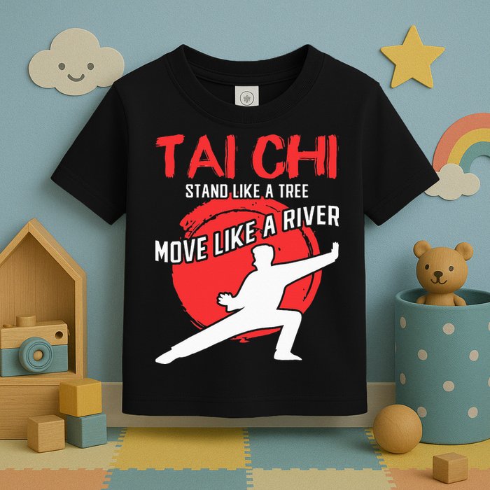 Stand Like a Tree Move Like a River Tai Chi Toddler T-Shirt