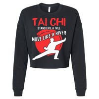 Stand Like a Tree Move Like a River Tai Chi Cropped Pullover Crew