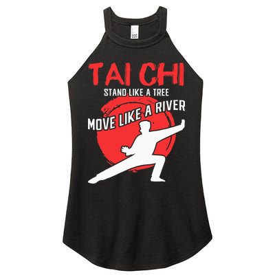 Stand Like a Tree Move Like a River Tai Chi Women's Perfect Tri Rocker Tank