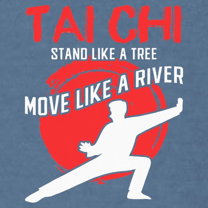 Stand Like a Tree Move Like a River Tai Chi Garment-Dyed Sweatshirt