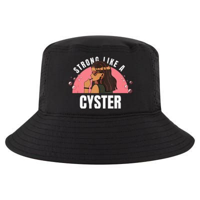 Strong Like A Cyster Pcos Awareness Cool Comfort Performance Bucket Hat