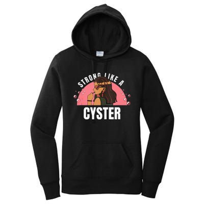 Strong Like A Cyster Pcos Awareness Women's Pullover Hoodie