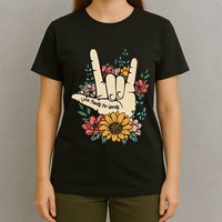 Sign Language Asl Love Needs No Words Special Education Spee T-Shirt