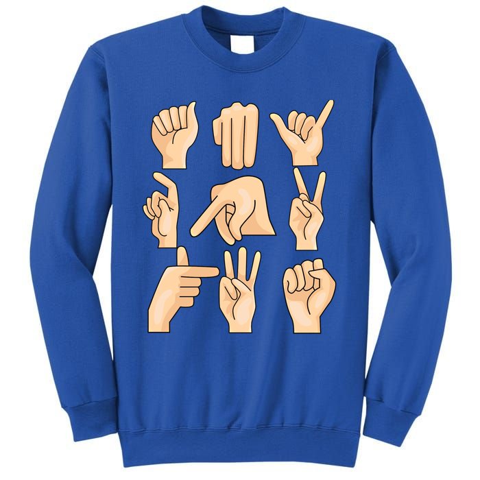 Sign Language Asl Teacher Hand Learning Hearing Impaired Gift Sweatshirt