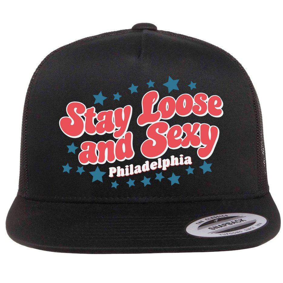 Stay Loose And Sexy Baby Philadelphia Baseball Flat Bill Trucker Hat