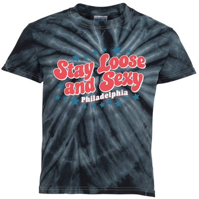 Stay Loose And Sexy Baby Philadelphia Baseball Kids Tie-Dye T-Shirt